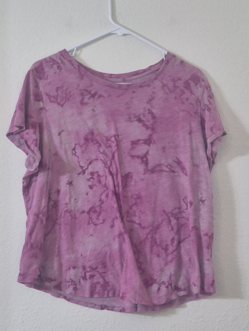 Old Navy Pink Tie-Dye Short Sleeve Tee